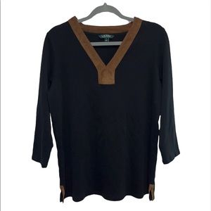 Lauren Ralph Lauren Black Top, Size 1X